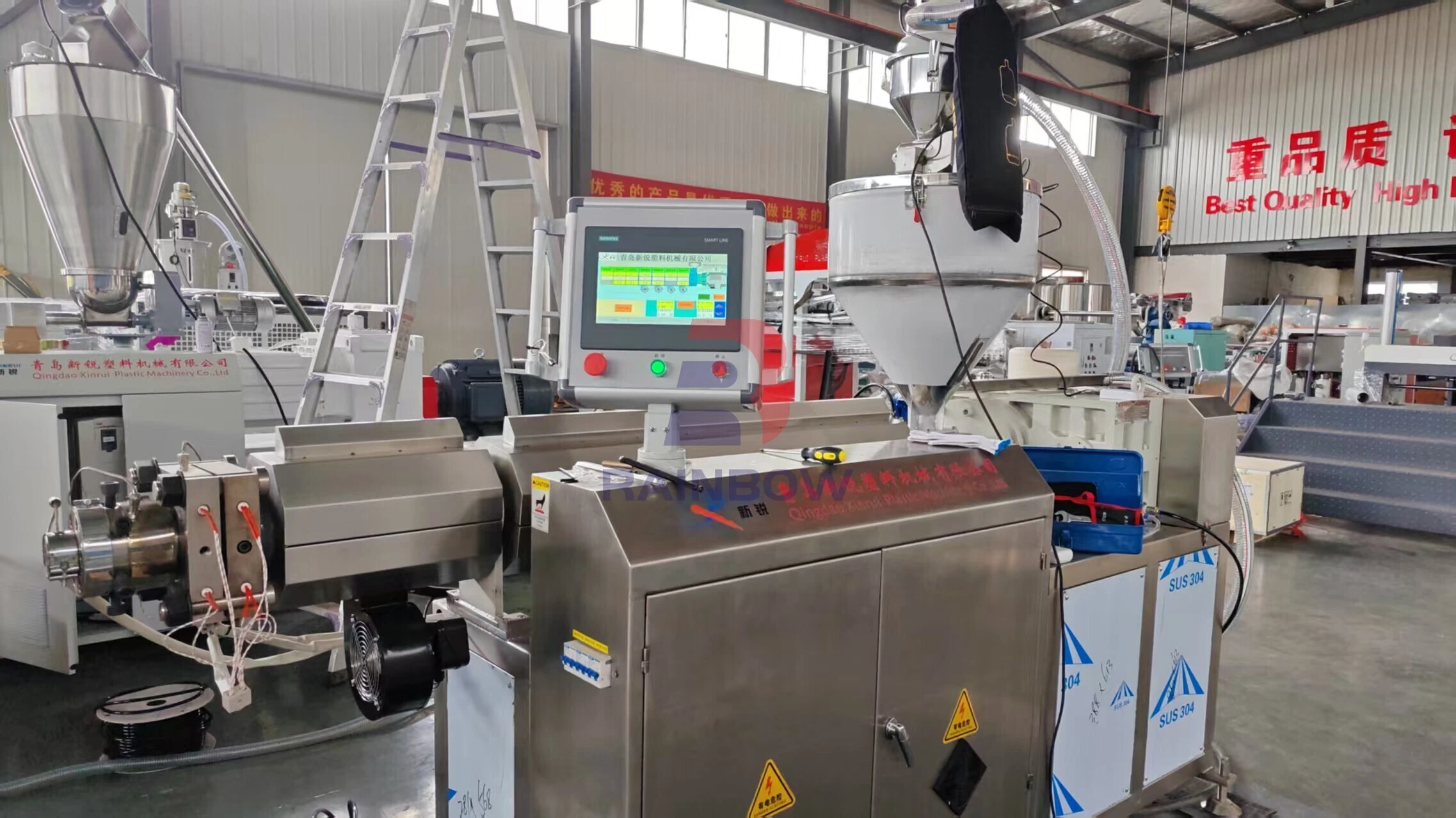 High precision medical tube extrusion production line