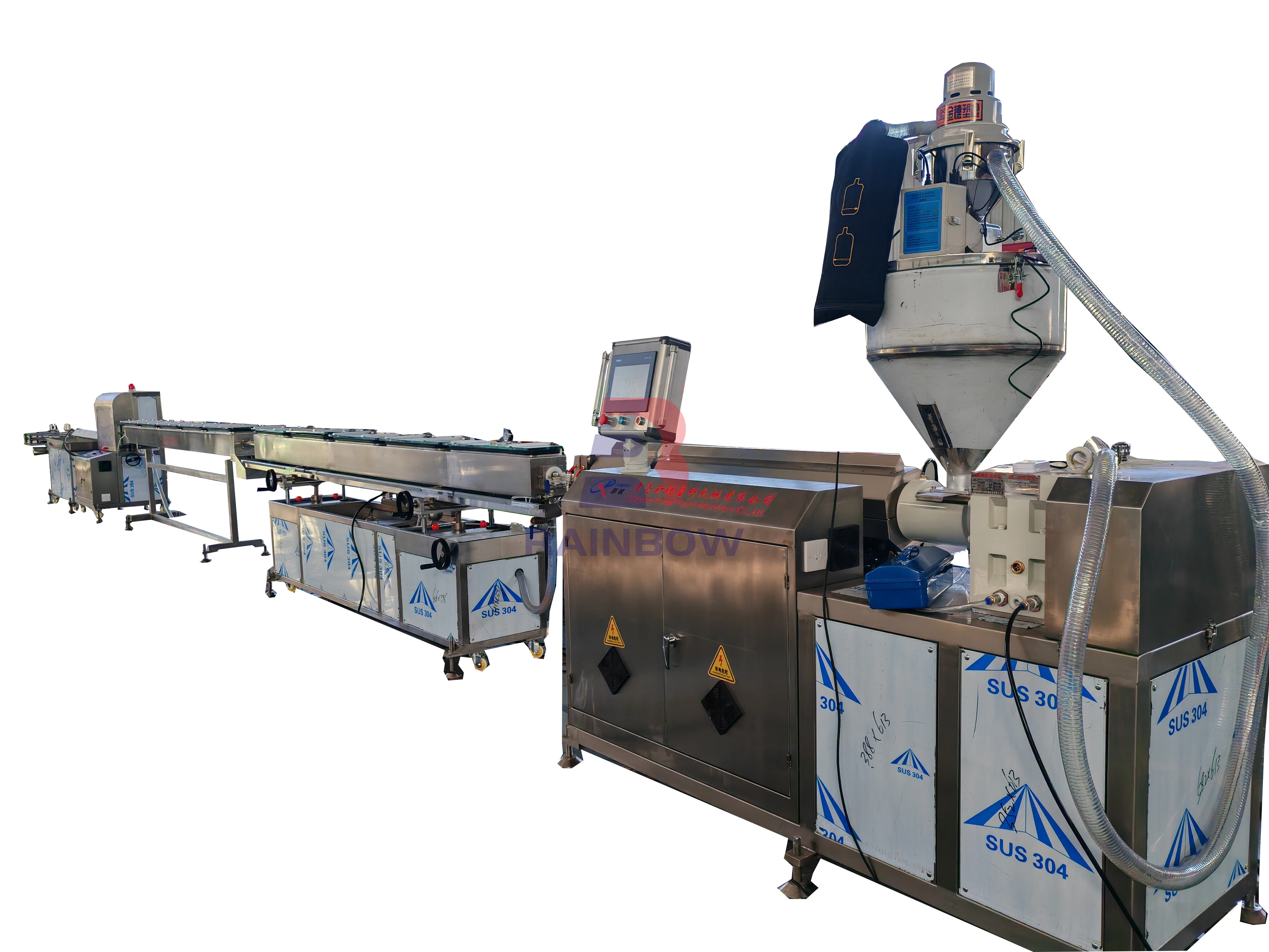 High precision medical tube extrusion production line