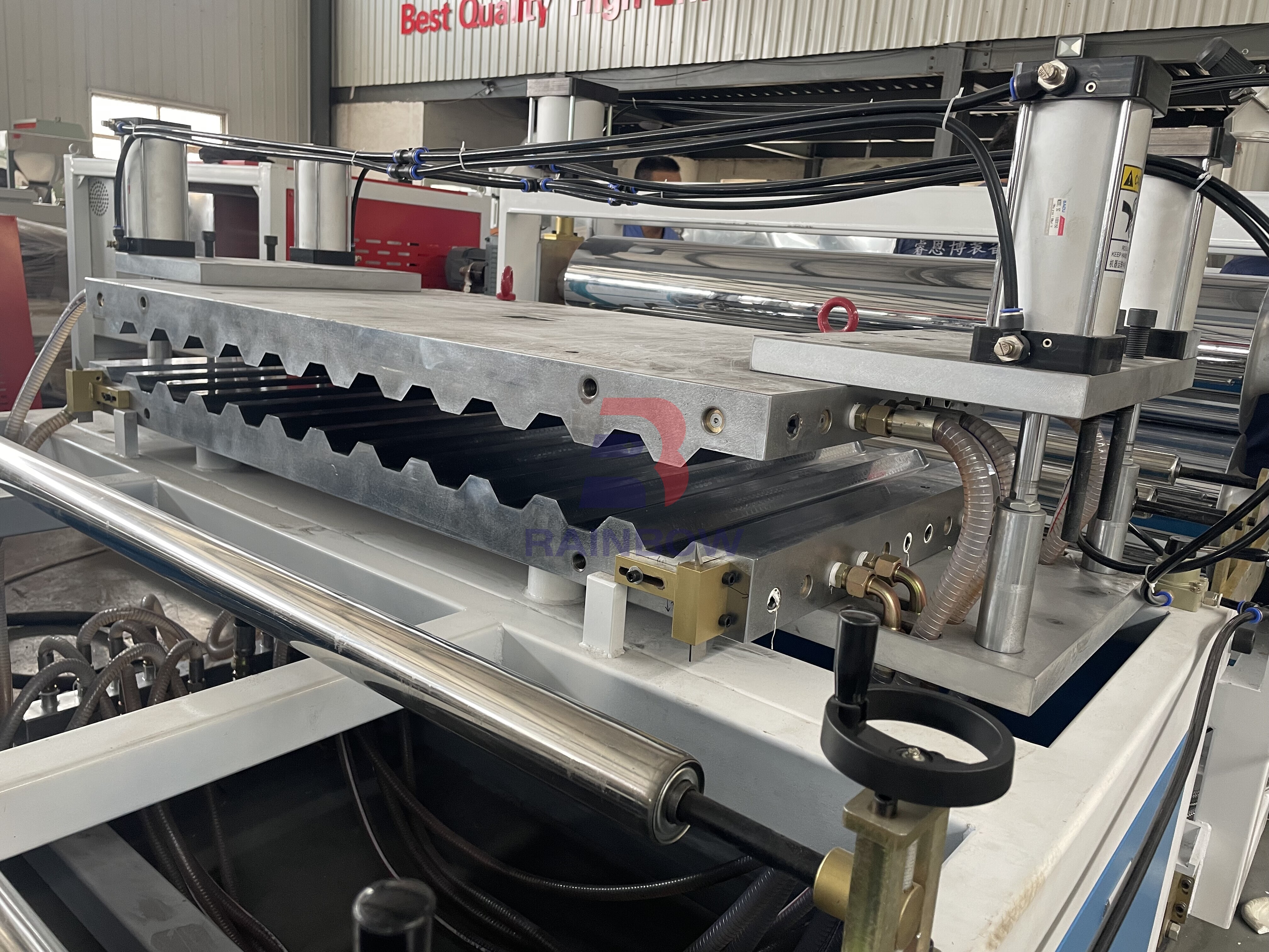 PVC Corrugated Roof Tile Sheet Extrusion Line