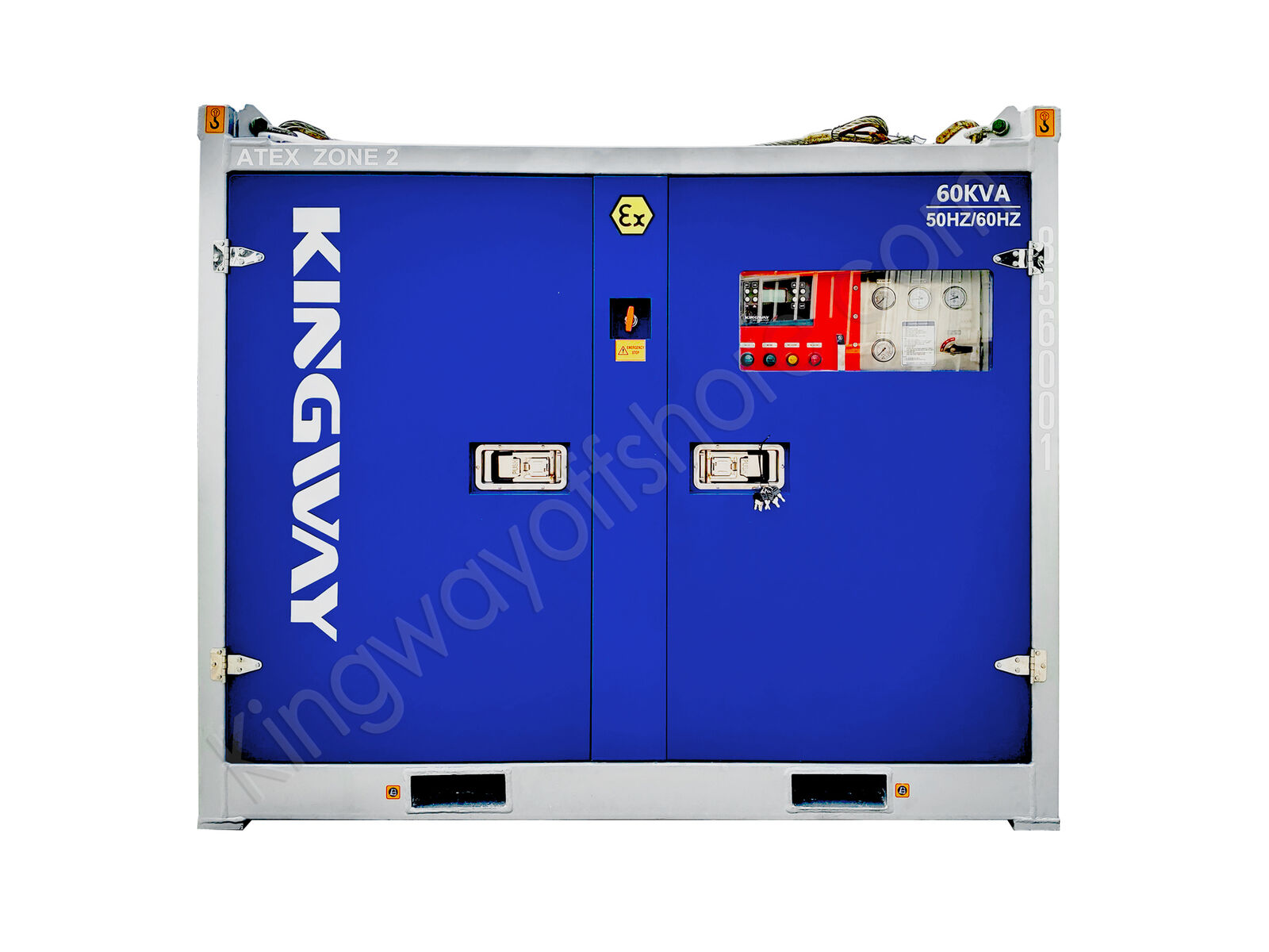 60KVA Zone 2 Generator Bukti Ledakan (DNV Lifing Frame & Desain Terintegrasi Kanopi Diam) 60KVA Zone 2 Generator Bukti Ledakan (DNV Lifing Frame & Desain Terintegrasi Kanopi Diam)