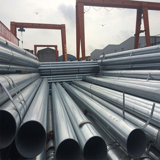 Pre Galvanized Steel Pipe Q235 Q345 A36 SS400 S235JR Welded Steel Pipes Custom Size Hot Dip Round Tube GI