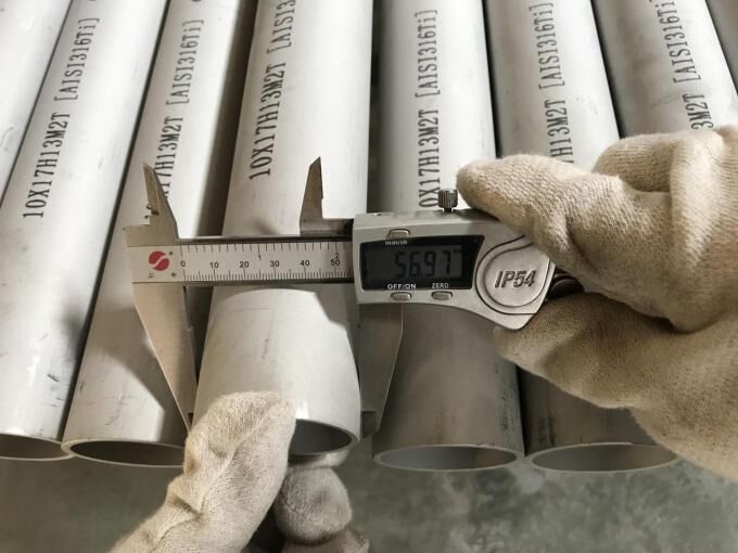 TP316Ti Stainless Steel Pipe Hot Rolled Seamless Welded SS Tube S31600 1.4571 SUS316Ti