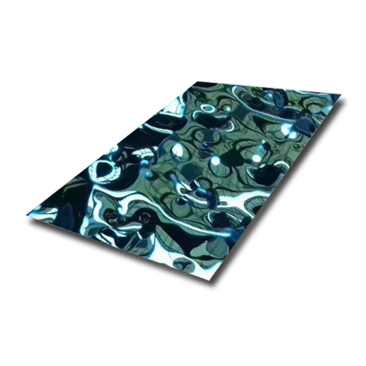 Water ripple stamped stainless steel sheet