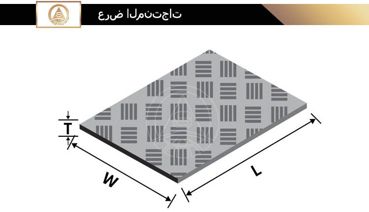 صفائح الألمنيوم المضلعة 1