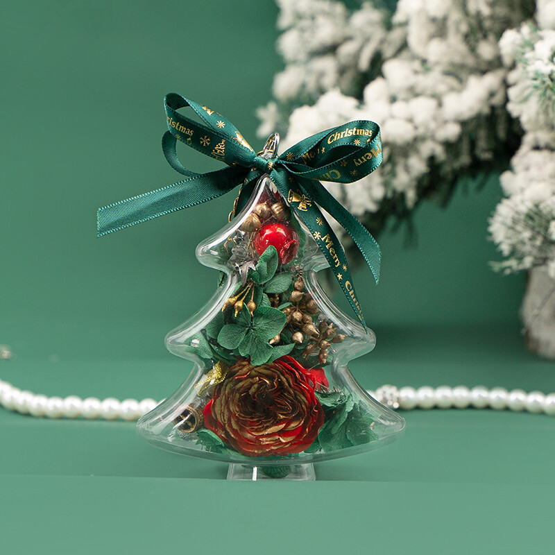 Christmas Preserved Flower Pendant