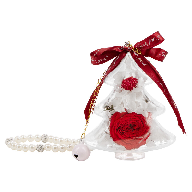 Christmas Preserved Flower Pendant