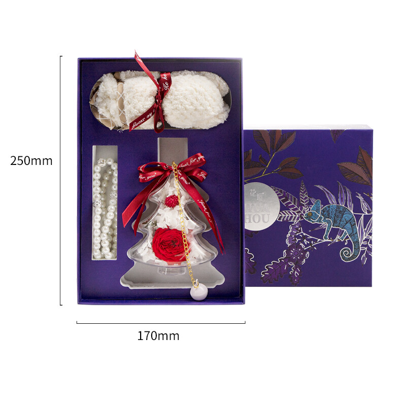 Christmas Preserved Flower Pendant