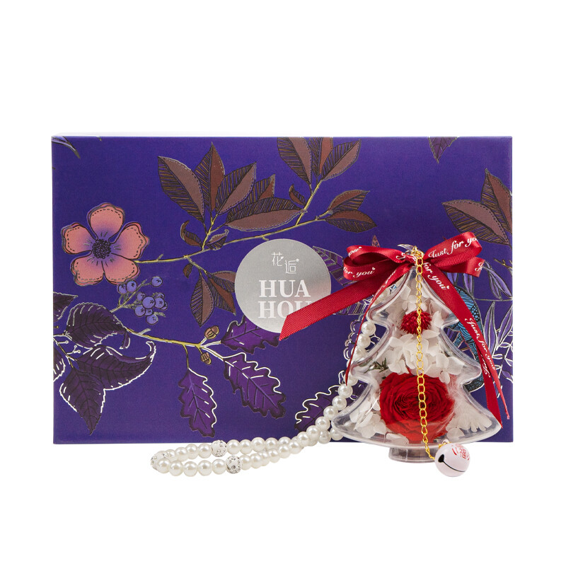 Christmas Preserved Flower Pendant