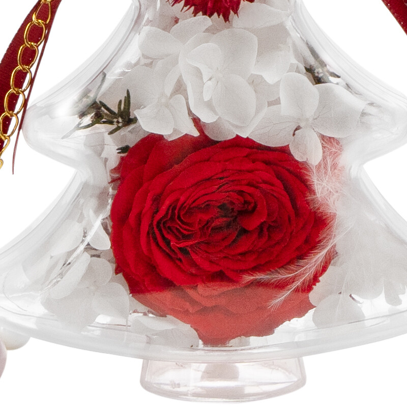 Christmas Preserved Flower Pendant