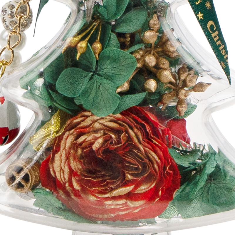 Christmas Preserved Flower Pendant
