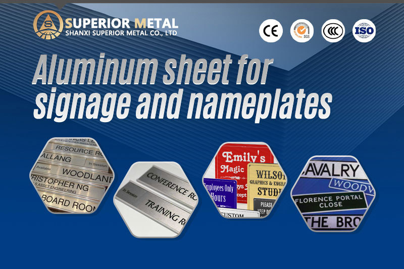 How thick should the aluminum sheet for signs and nameplates be?