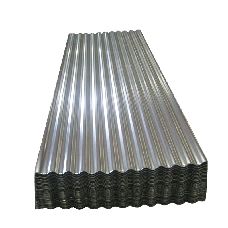 Galvanized corrugated steel sheet