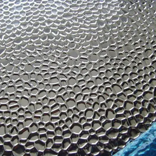 Aluminum plate embossed
