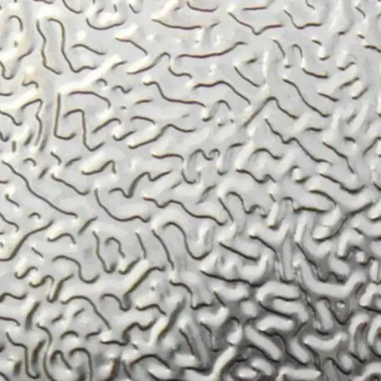 Aluminum plate embossed