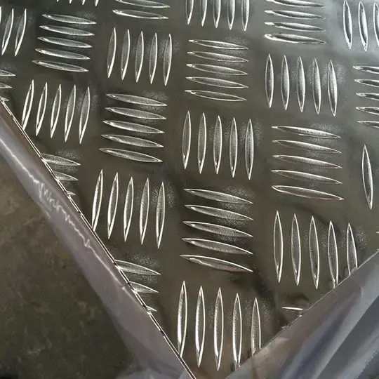 Aluminum plate embossed