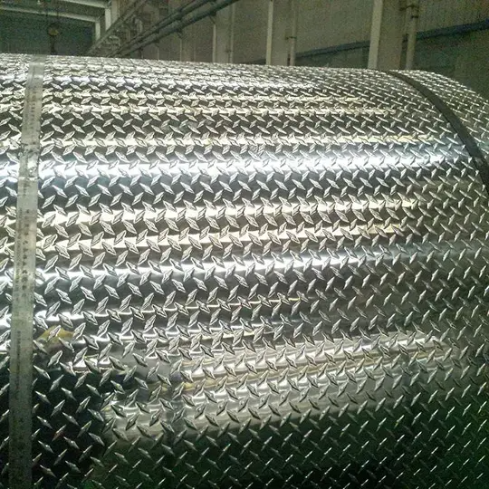 Aluminum plate embossed