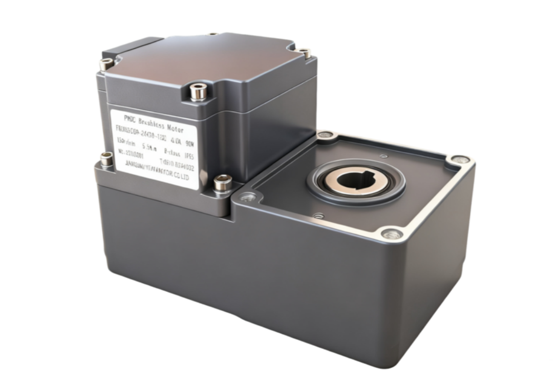 Yifan Motor ブラシレスDCギアモーター 24V 120W、F80BS12-2430-J20、ソーラークリーニングロボット用