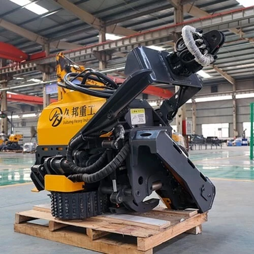 Kepala pemanen ekskavator kehutanan dengan pemanen kayu maks 400mm pemotongan otomatis