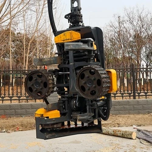 Kepala pemanen ekskavator kehutanan dengan pemanen kayu maks 400mm pemotongan otomatis