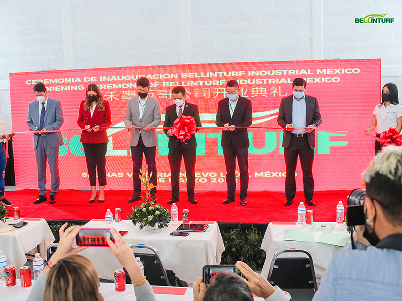 Opening ceremony of Bellinturf Mexico factory was successfully held in Monterrey. Opening ceremony of Bellinturf Mexico factory was successfully held in Monterrey.