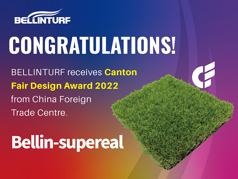 BELLINTURF Receives Canton Fair Design Award 2022 