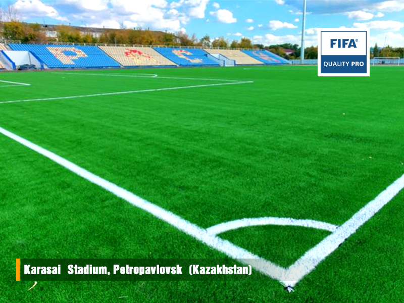Bellin-football pitch in Kazakhstan achieved FIFA Quality PRO certification