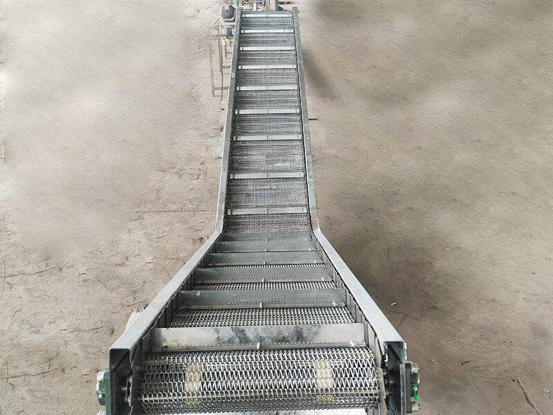 Conveyor Sabuk Jaring untuk Tanjakan