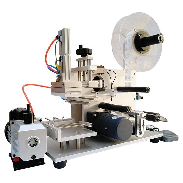 The semi-automatic round bottle labeling machine