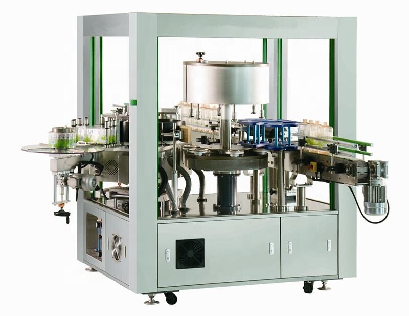 automatic rotary double label station high-speed self-adhesive labeling machine