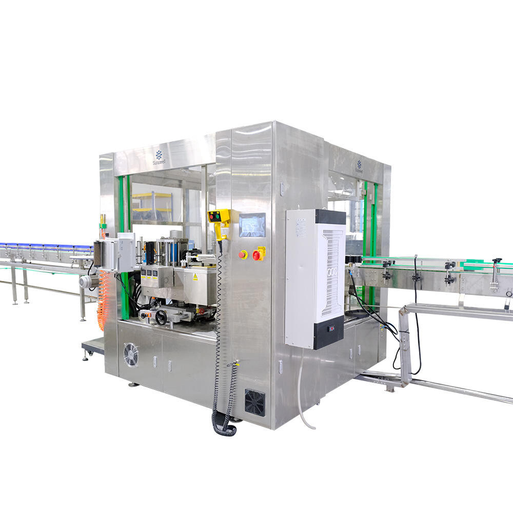 automatic rotary double label station high-speed self-adhesive labeling machine