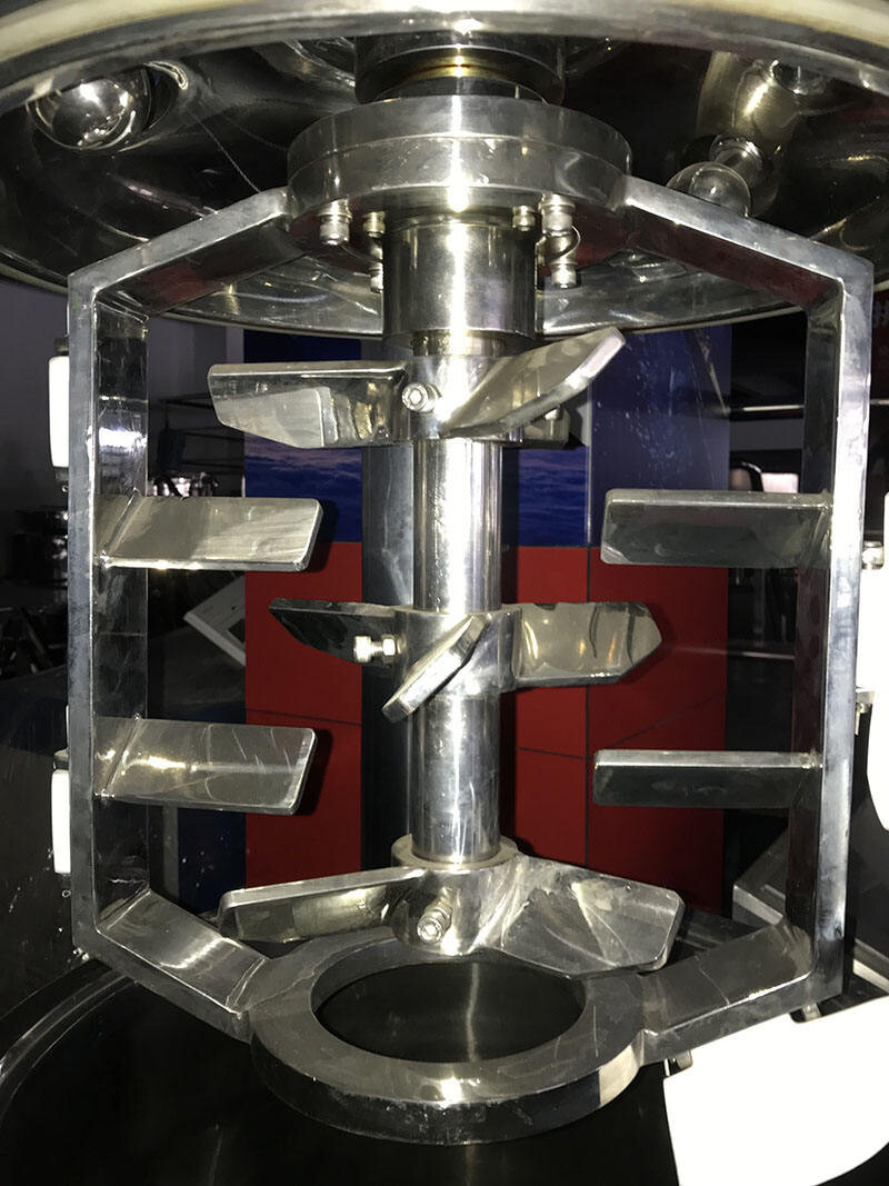 Laundry detergent mixing line