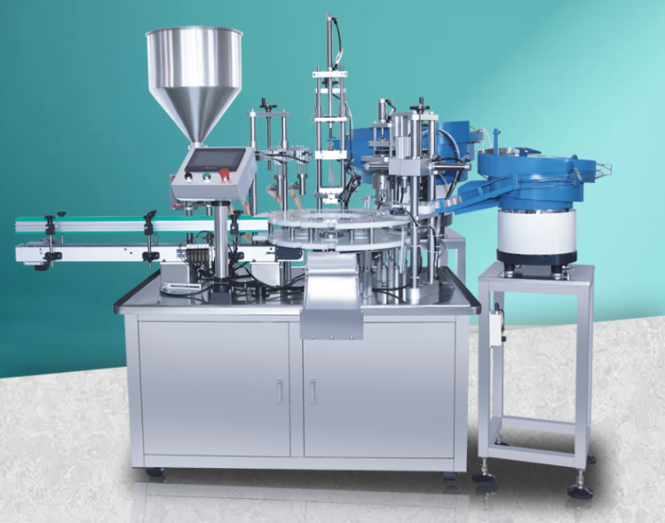 Filling machine with peristaltic pump