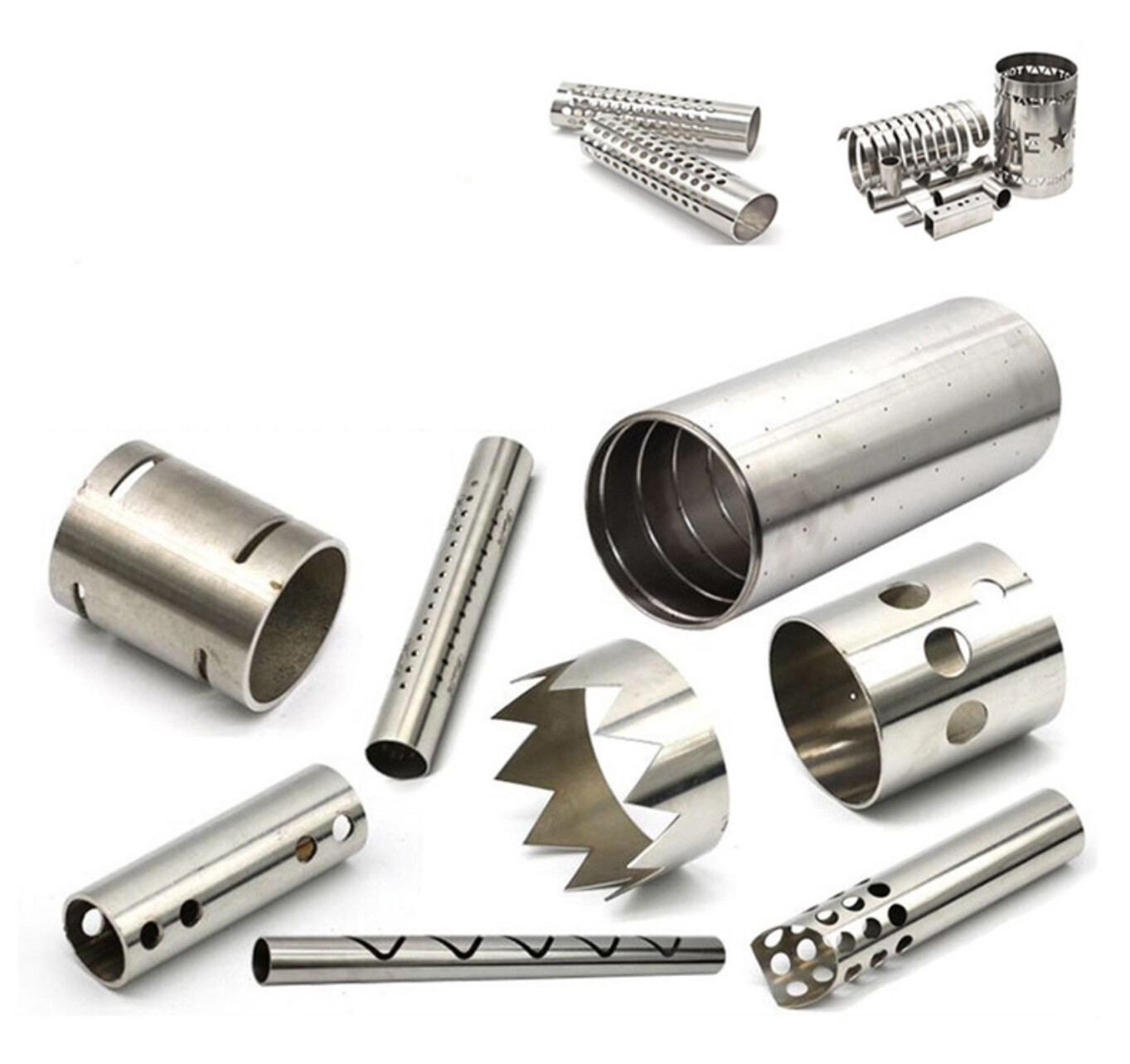 0.5mm OEM Laser Cutting Round Tube CNC Tube Stainless Steel Pipe Fabrication