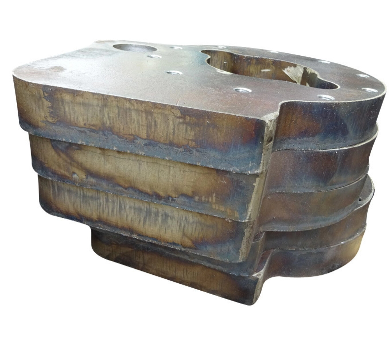 80mm CNC Flame Cutting Q355B Carbon Steel Flat Round Metal Plates