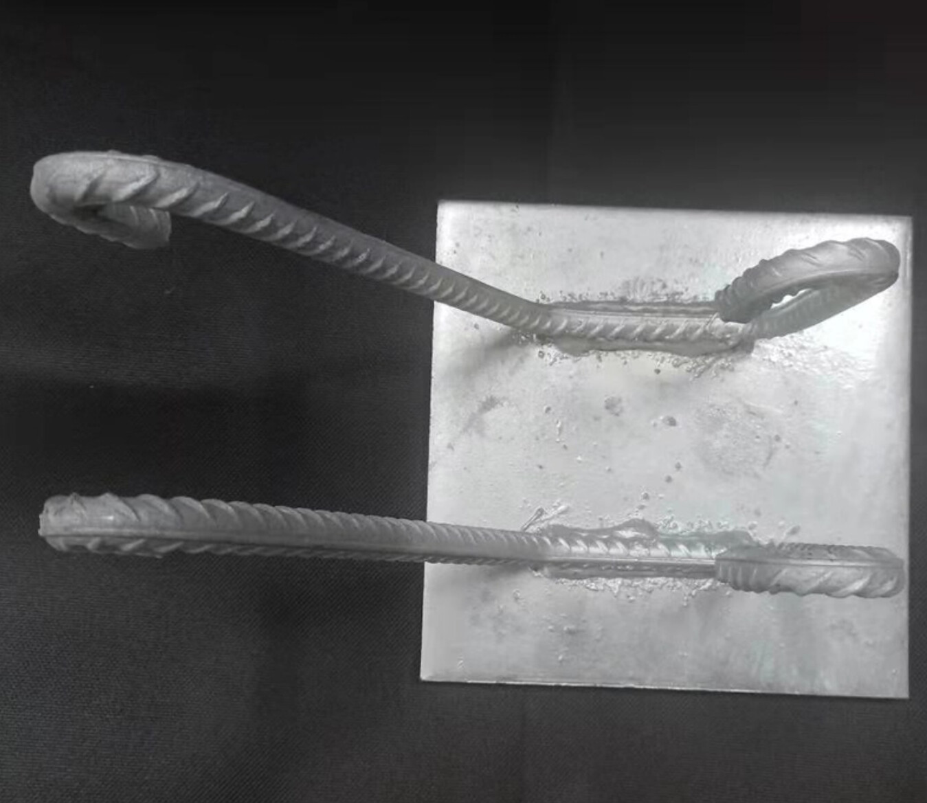 10mm Welded Steel Embed Plates In Embedded Concrete Concrete Steel Plate