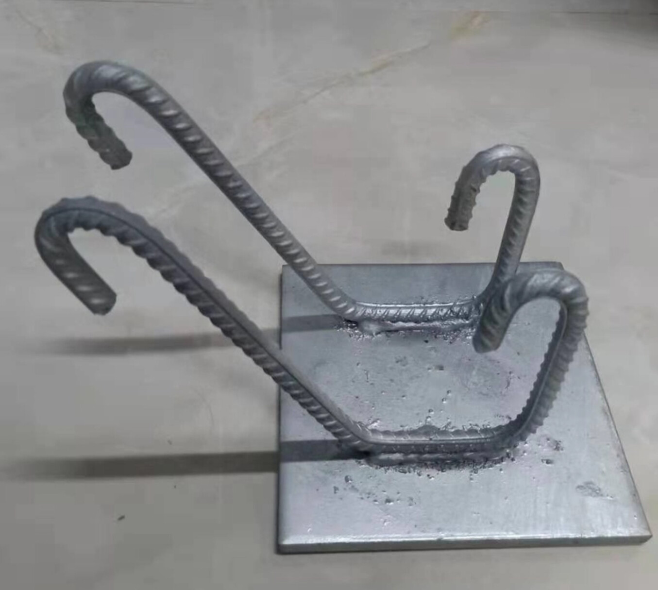 Sandblasting 8mm Embedded Parts In Concrete Carbon Steel Parts Plate OEM