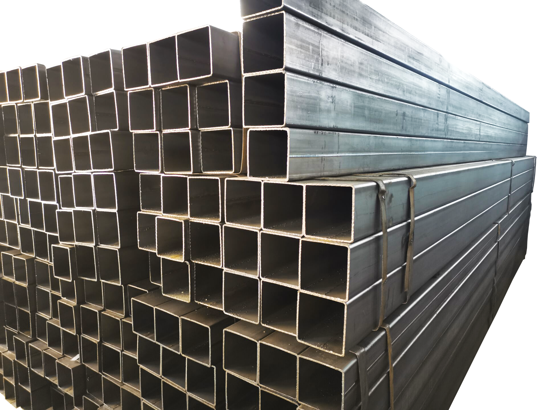 200mm Mild Steel Black Rectangular Steel Tube Q345 Hollow Section Rectangular Pipe