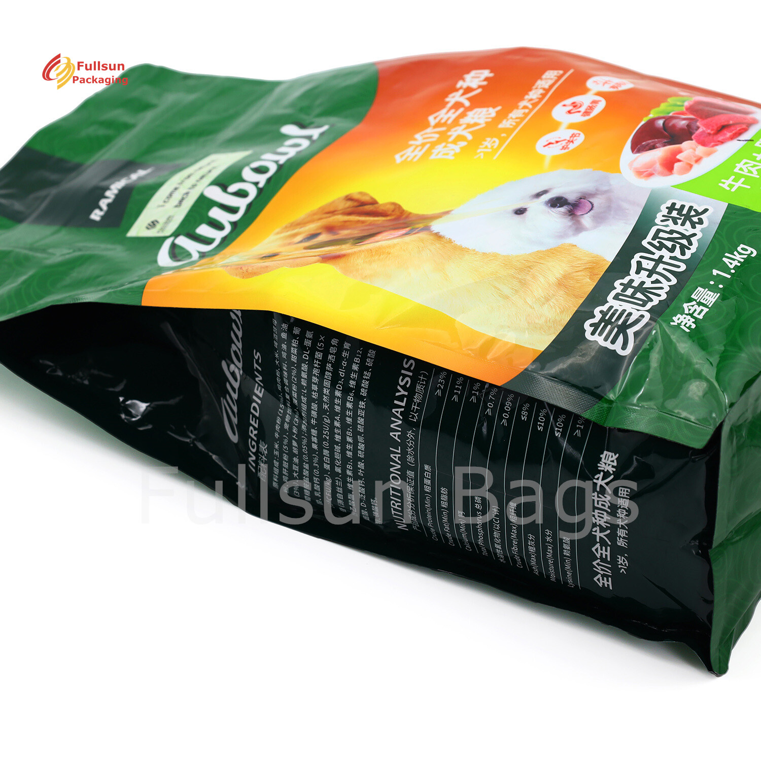 Tas plastik makanan hewan peliharaan