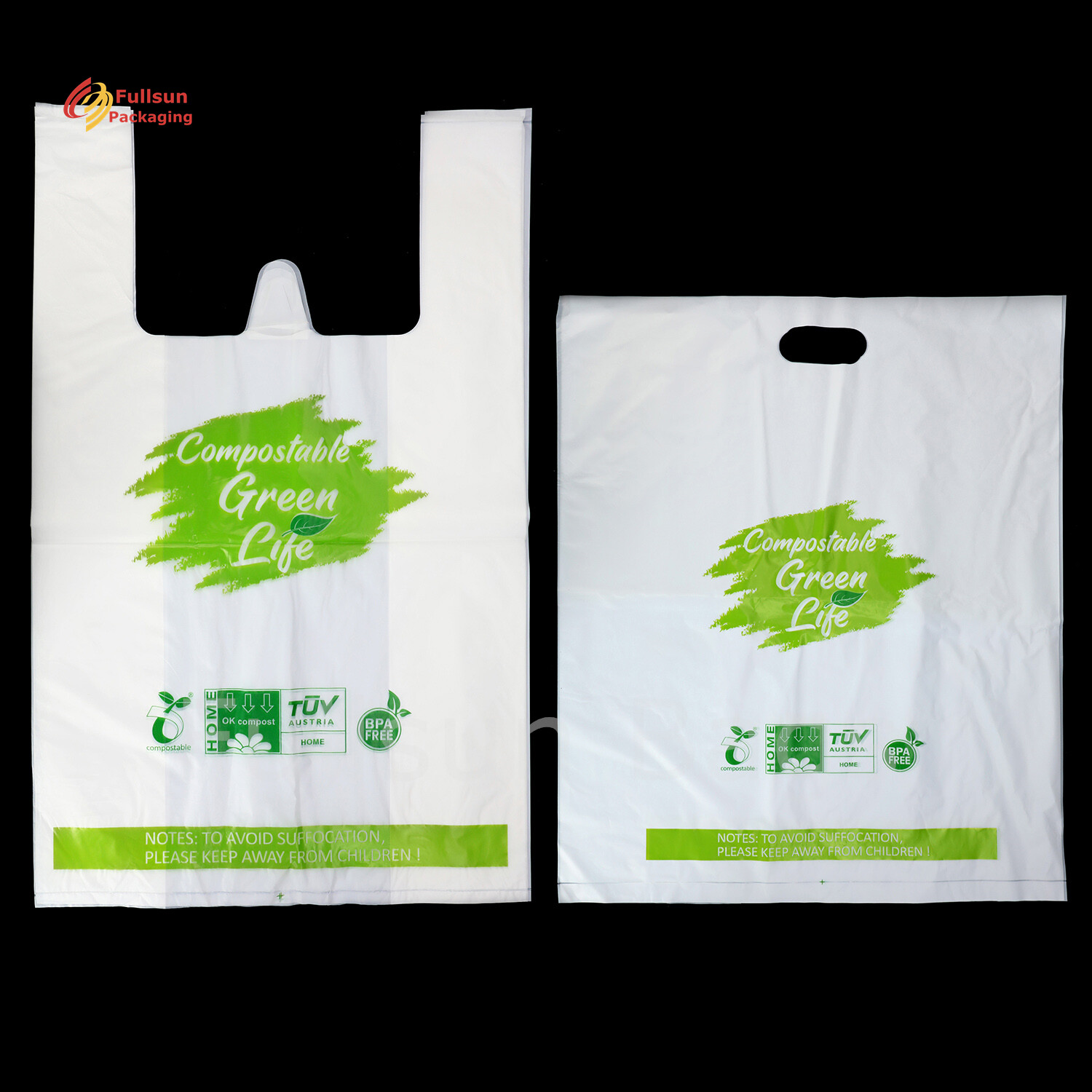 Bekas tote belanja biodegradable