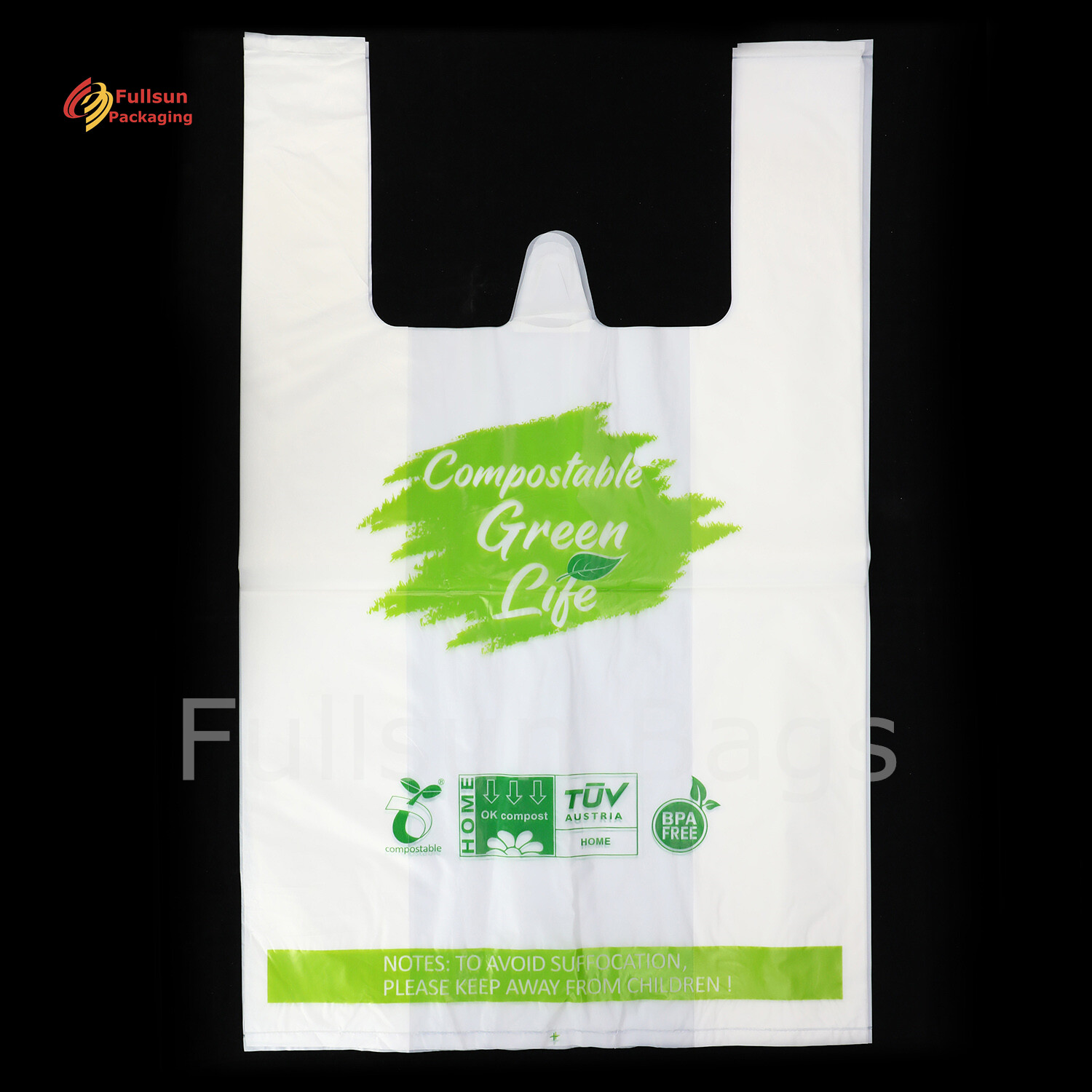 Bekas tote belanja biodegradable