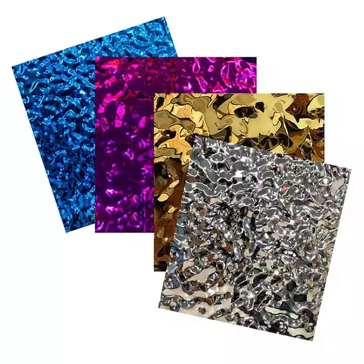 316L Water Ripple Finish Hammered Stainless Steel Decorative Stainless Steel Sheet