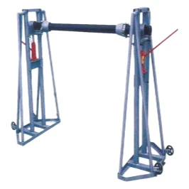 Cable pay-off frame and wire rope reel pay-off machine