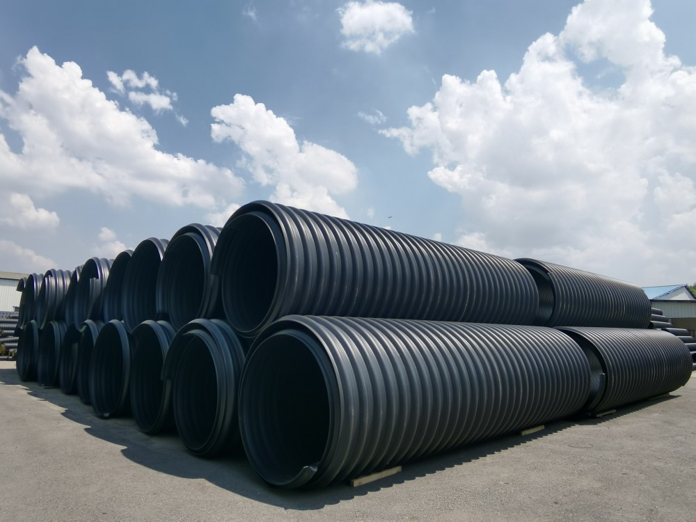 Baja pita diperkuat spiral polietilena tabung bergelombang