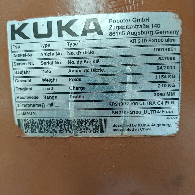 KR210R3100C4 中古KUKAロボット