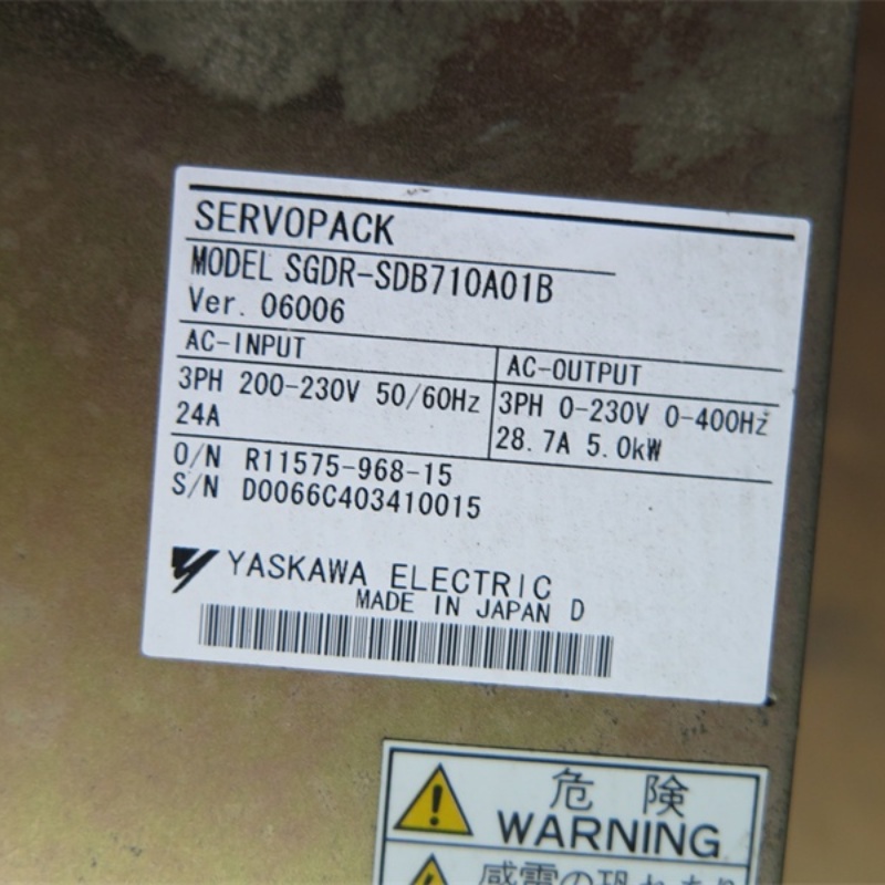 SGDR-SDB710A01B 中古のロボット部品