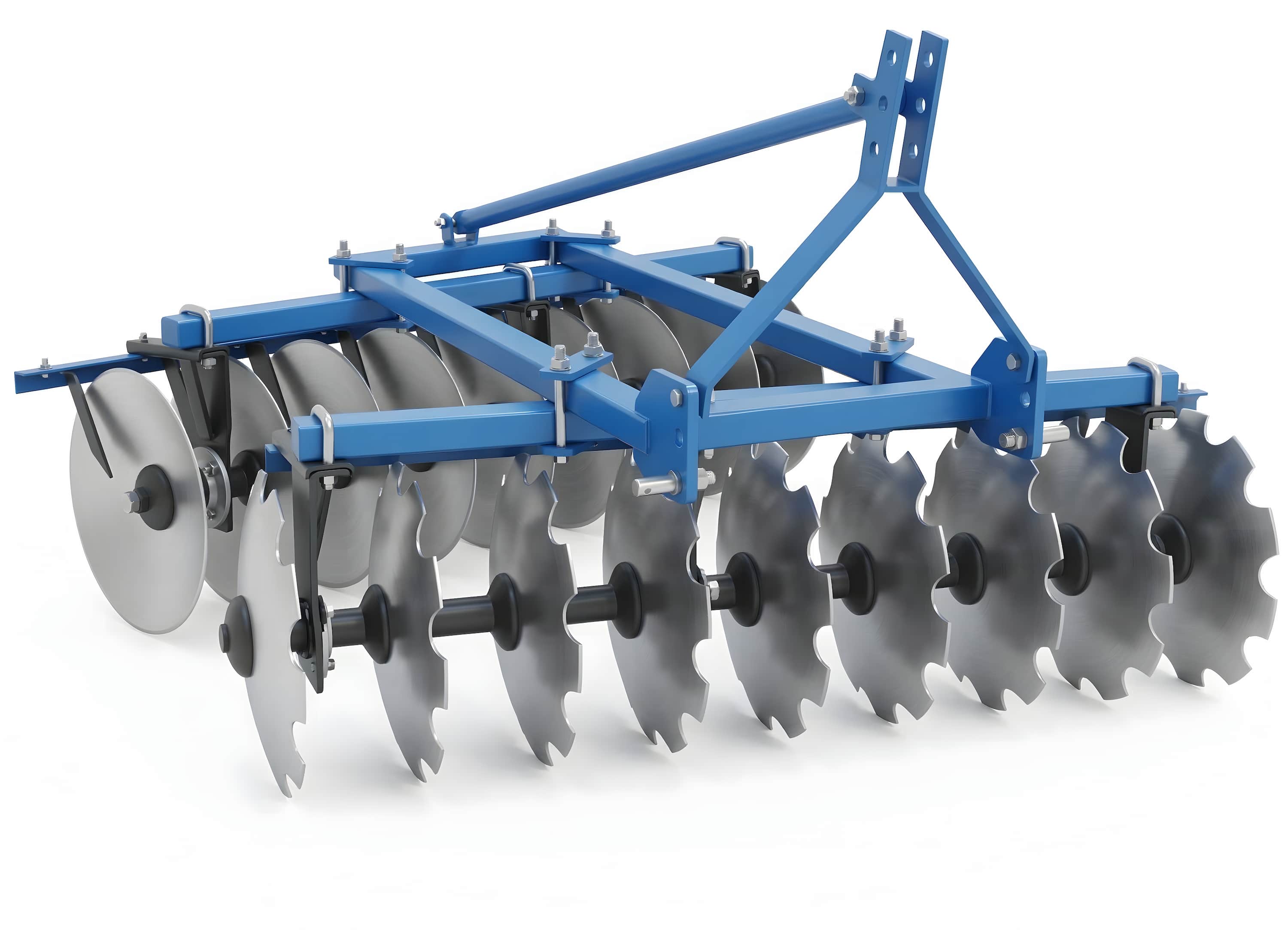 Mounted Medium Duty Disc Harrow (Blue)