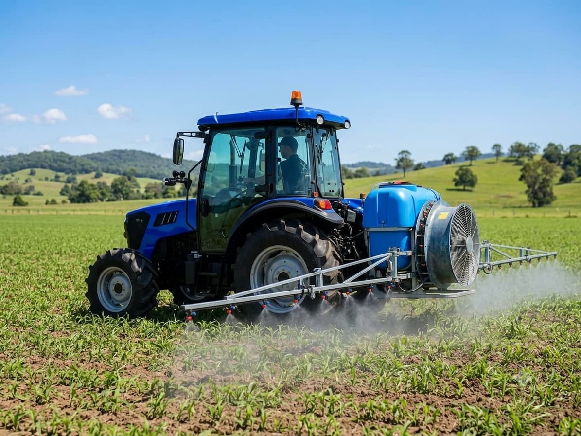Understanding a 100HP Tractor with a Sprayer in the Field Understanding a 100HP Tractor with a Sprayer in the Field