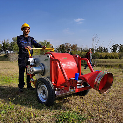 Portable hose winding equipment