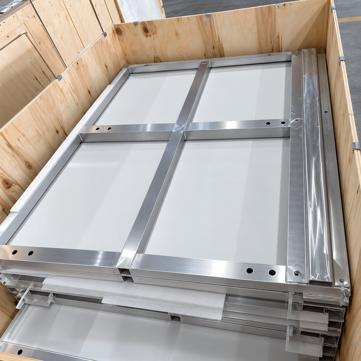 Welded aluminum guardrail