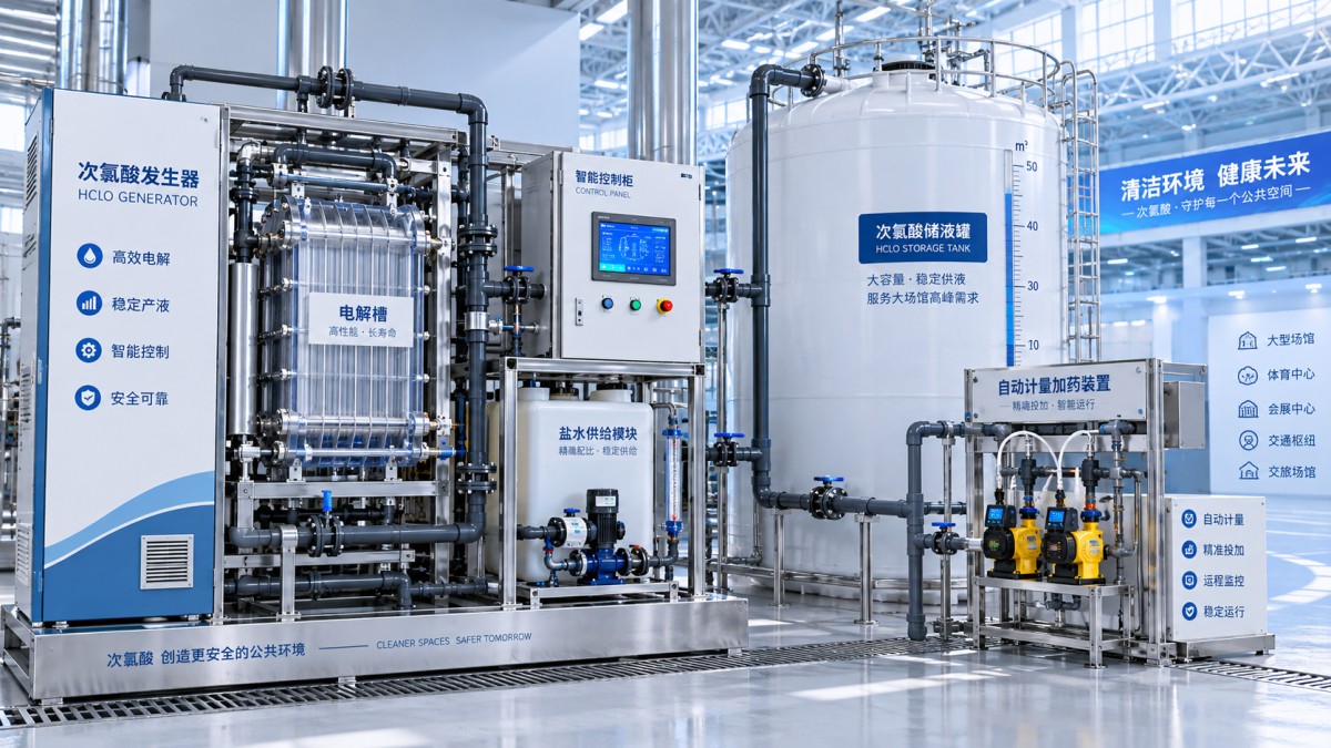What Output Capacity Does a Public HClO Generator Need for Large Venues? Kapasitas Output Berapa yang Dibutuhkan Generator HClO Publik untuk Lokasi Berkapasitas Besar?